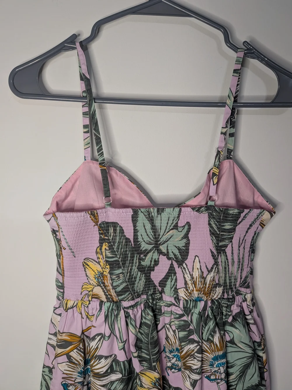 J. Crew Lavender Tropical Floral Mini Dress
